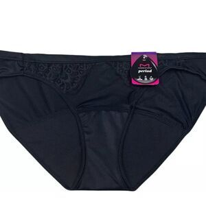 Maidenform Period Bikini Panties- Black